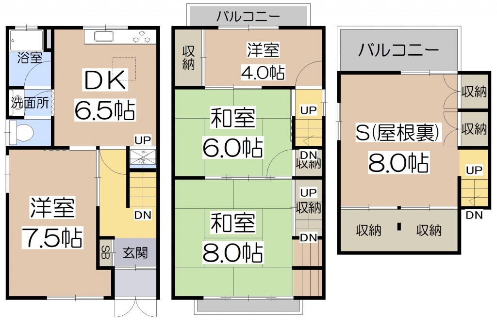 阪南町三丁目貸家（阪南町3-13-23）4SDK